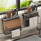 Kitchen Knife Rack Storage Rack Multi-functional Wall-mounted Knife Storage Rack for Kitchen Knife Chopping Board Integrated Rack Chopsticks Holder