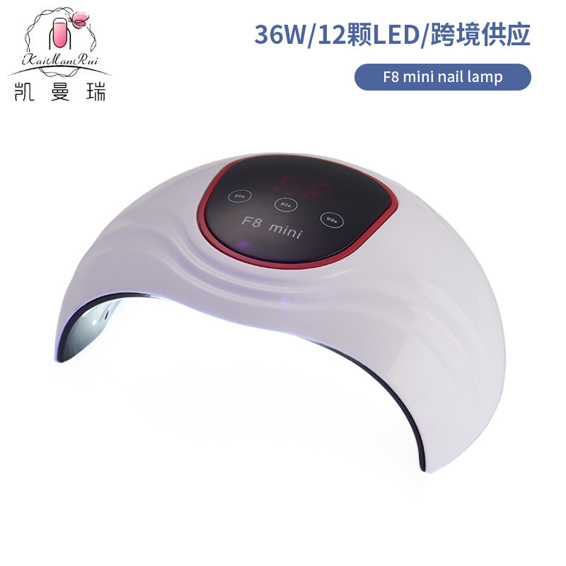 Amazon nail art lámpara de fototerapia uvLED lámpara de uñas inteligente 36W fuente de luz doble secador de uñas máquina de fototerapia al por mayor