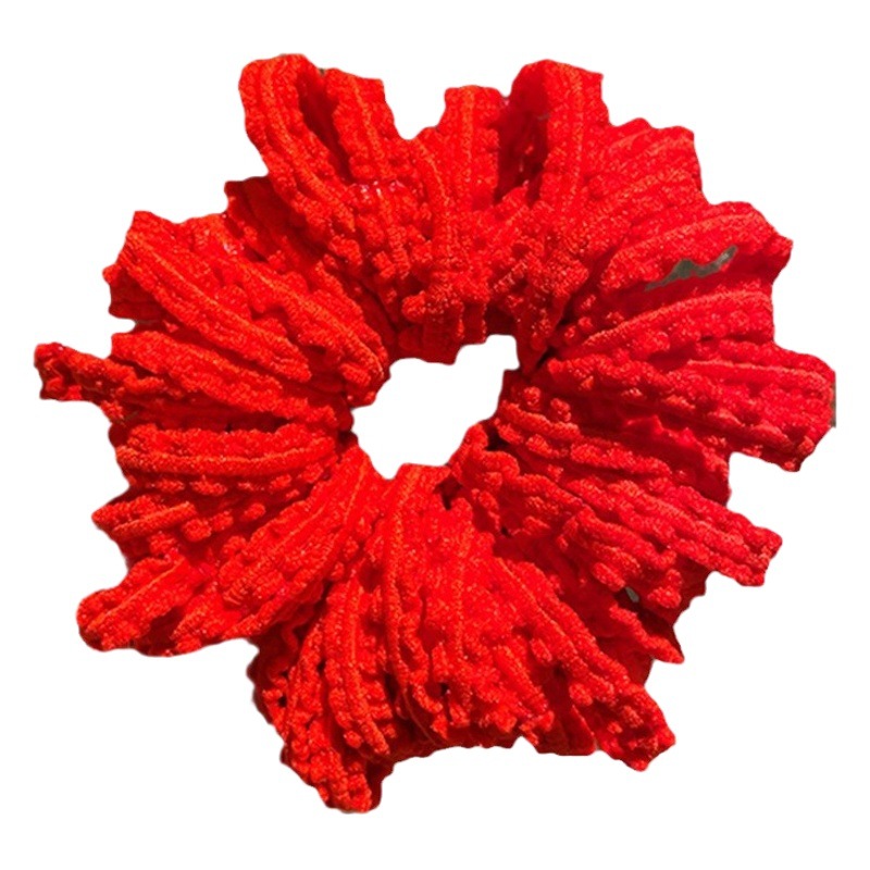 Banda de goma de los niños chino rojo diadema niñas lazo de pelo de bebé no duele el pelo Año Nuevo año pelo banda accesorios para el pelo