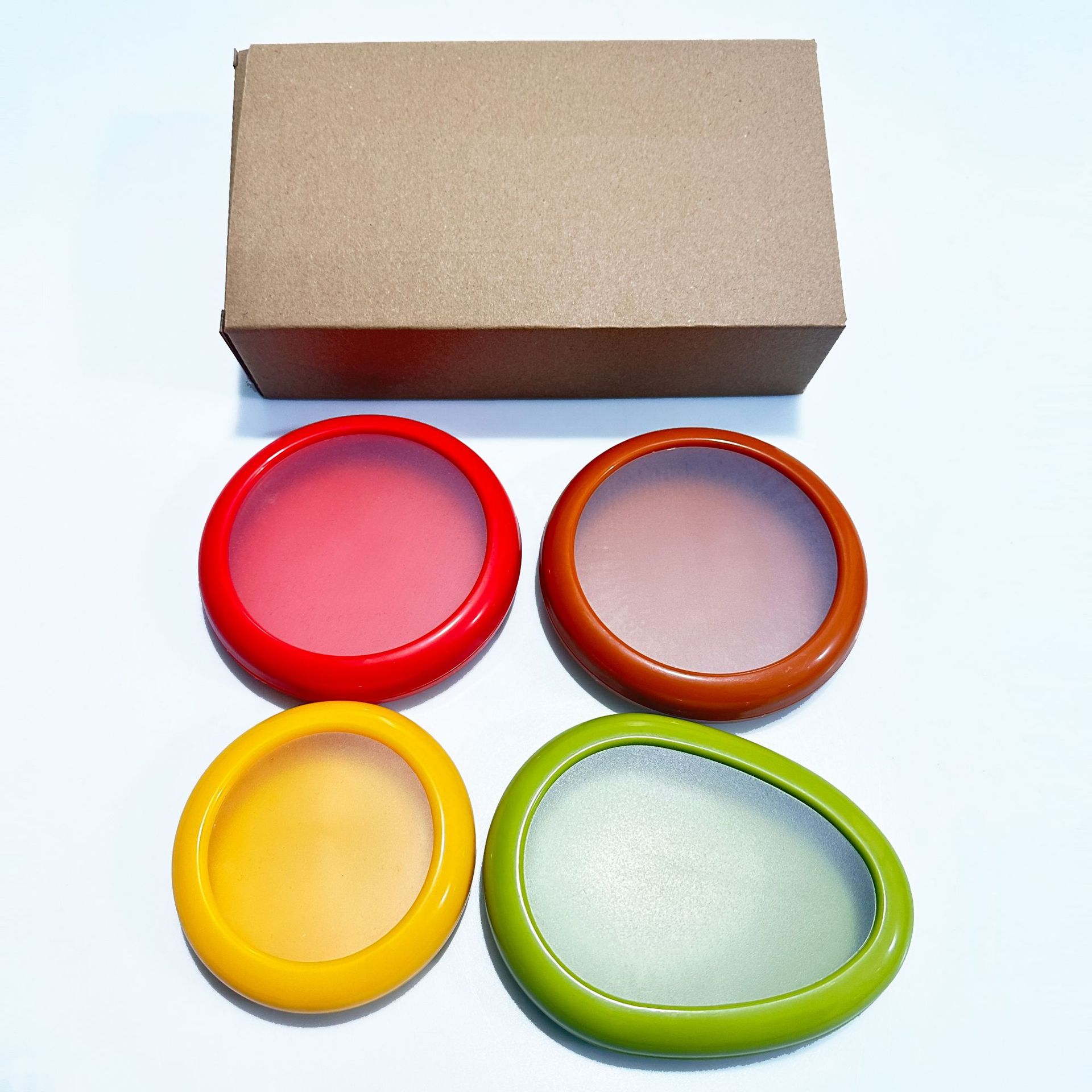 실리콘 필름-[4종 세트]-크래프트 상자 포장