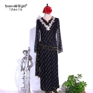 7yearsoldlilgirl brand elegant practice clothes new water yarn robe performance clothes CCA11