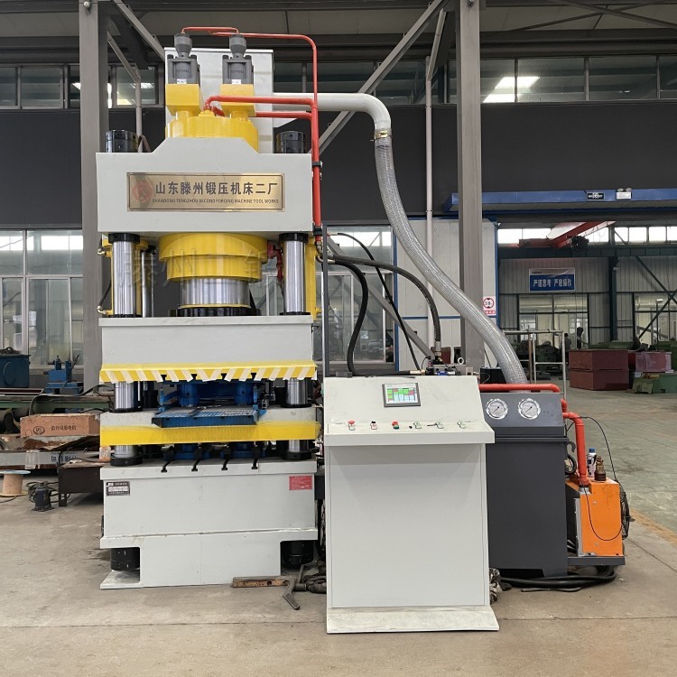 牛羊舔砖液压机 四梁四柱式粉末成型油压机800T哑铃配重块成型机