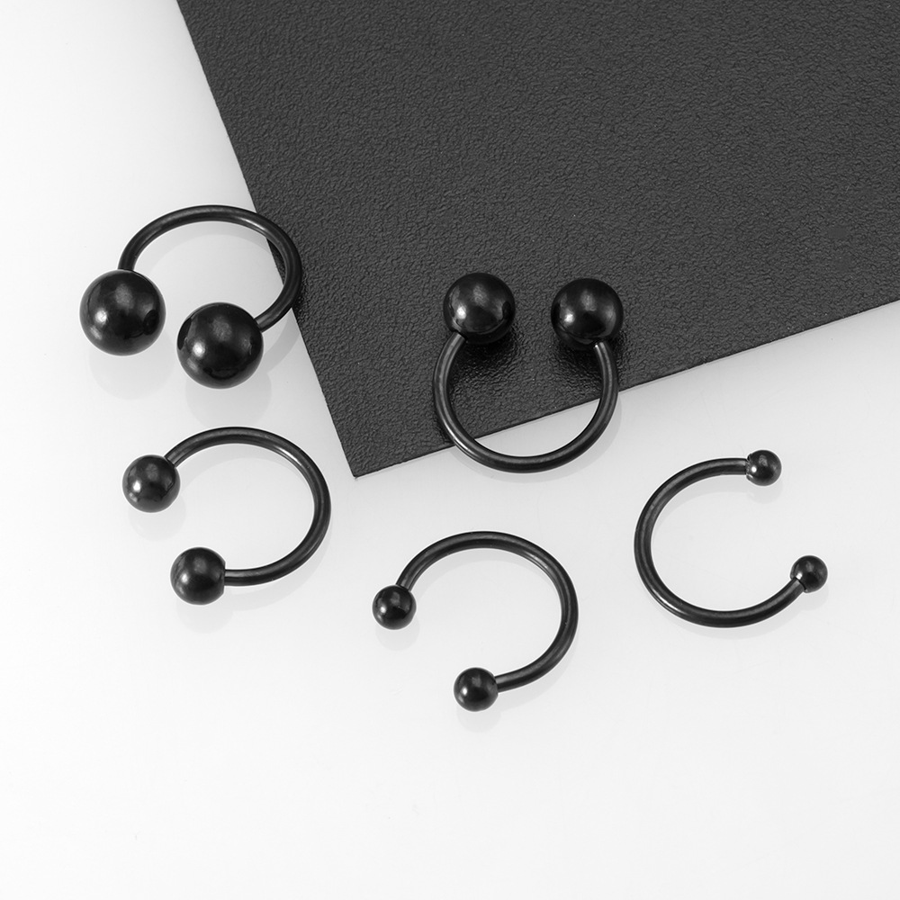 Simple Style C Shape Stainless Steel Nose Ring 1 Set