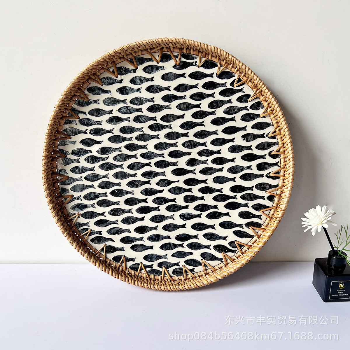 Juego de Cestas de Mimbre Natural Hechas a Mano para Almacenamiento en Escritorio, Sala de Estar, Frutas, Té y Aperitivos, Venta al por Mayor