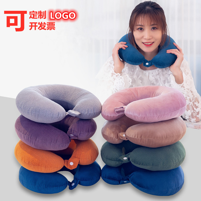 Travel U-Shaped Pillow Plush Cervical Pi...