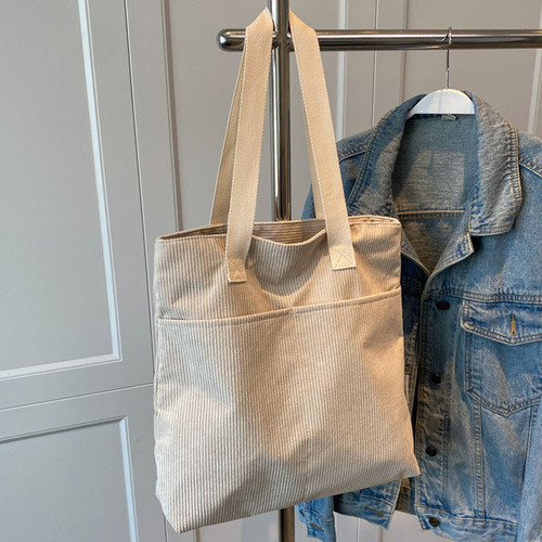 Wholesale new fashion large-capacity canvas bag Korean version student class versatile simple shoulder bag Japanese women's bag