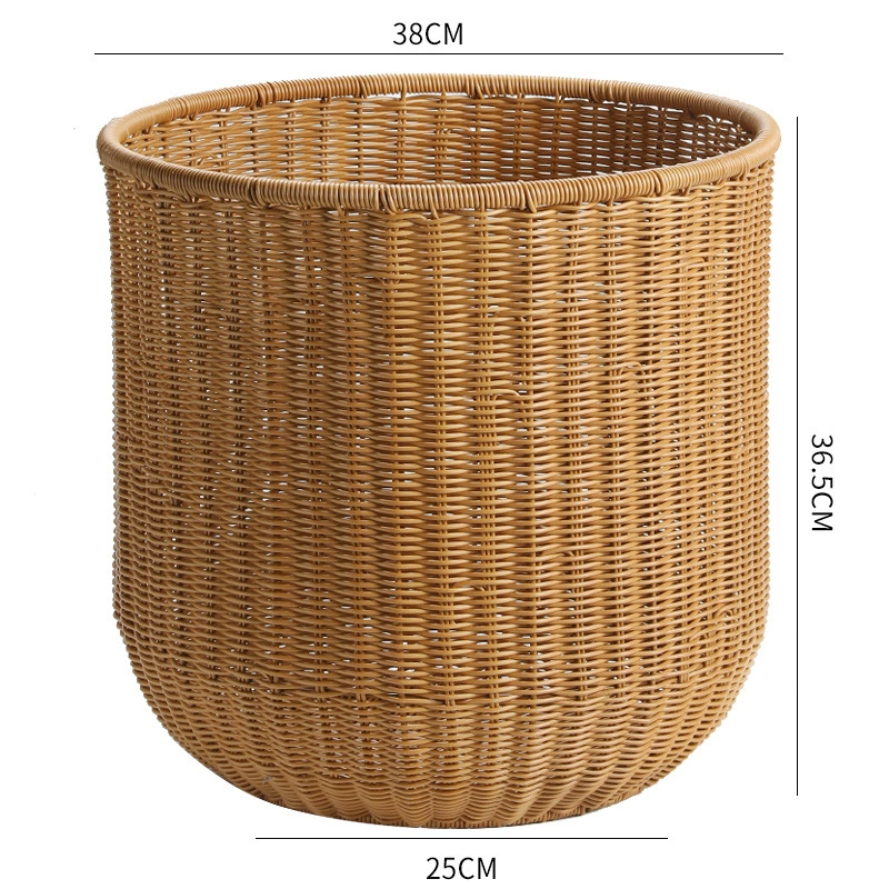 Big waterproof plastic laundry basket, storage basket for bedroom