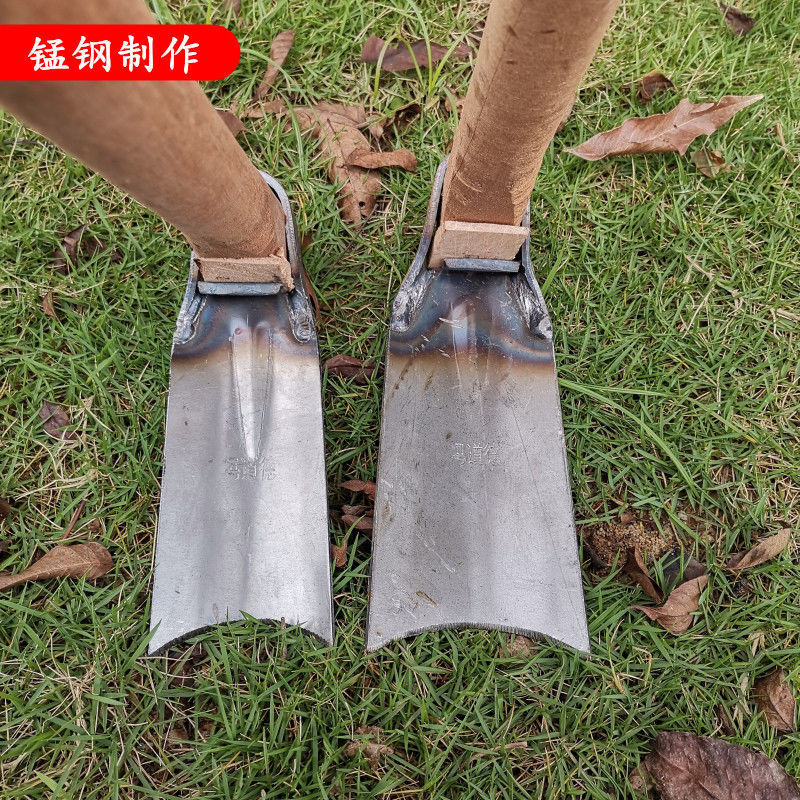 Steel outdoors Hoe old-fashioned Vegetables Excavators Wooden handle thickening small-scale Small Flowers Weeding Farm tools