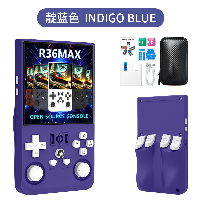 国境を越えた対外貿易スポット R36MAX ゲームコンソール オープンソース デュアル システム 4inch 大画面レトロ アーケード PSP ハンドヘルド コンソール|undefined