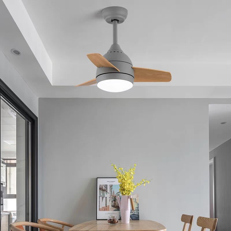 Modern and minimalistic air fan for living room for bedroom for children's room, ceiling lamp with light 2