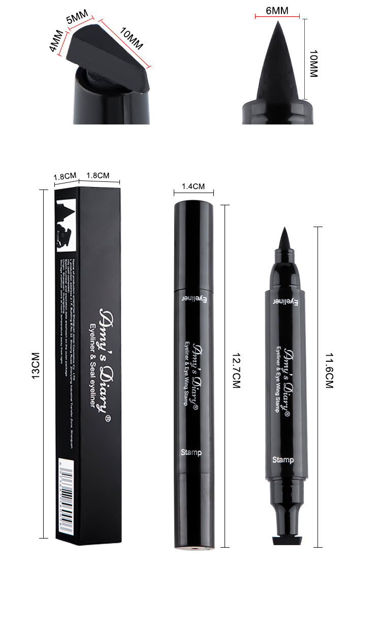 16g Weight Eyeliner Type Of Cosmetics Fashion Geometric Double-headed Seal Liquid Eyeliner