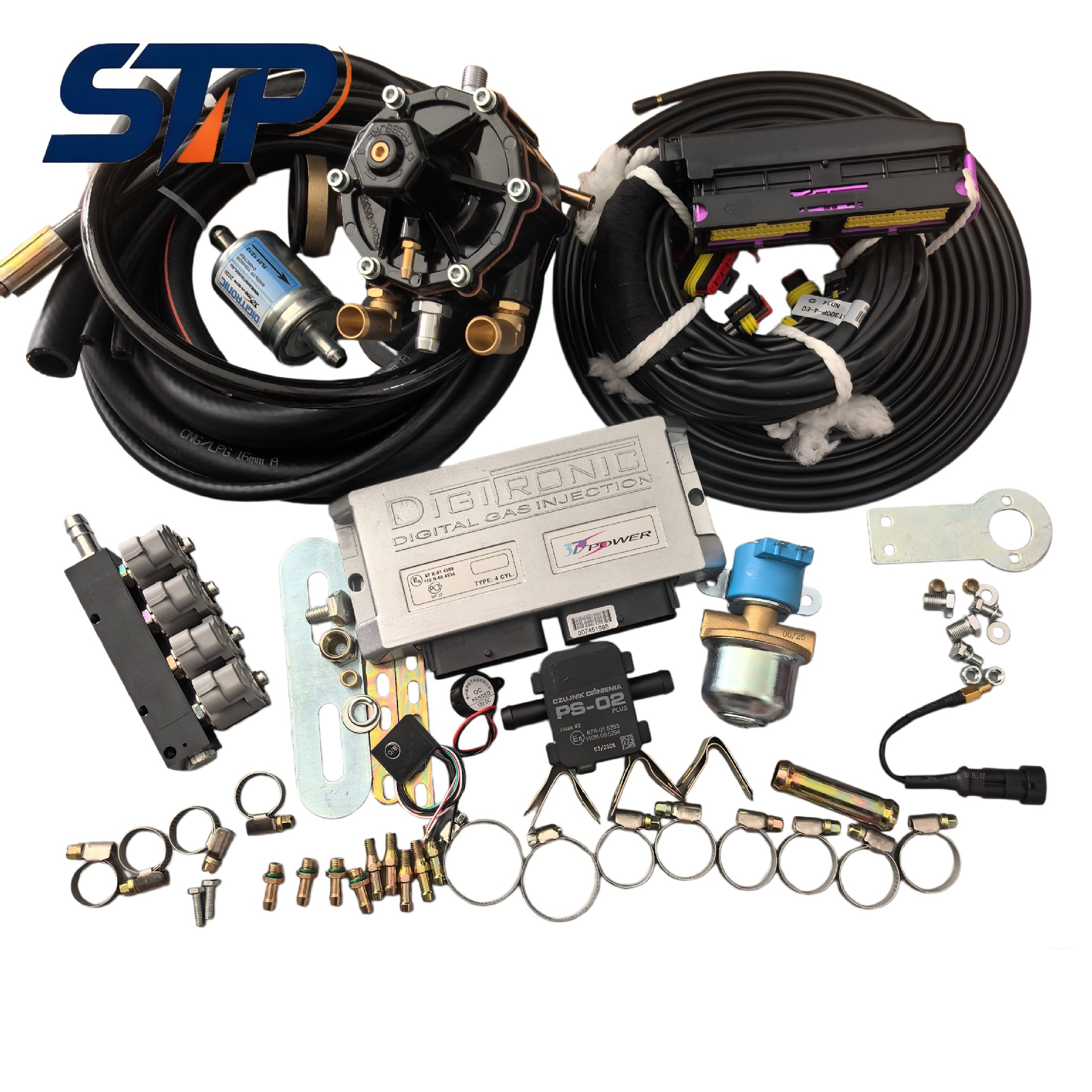 LPG/CNG car oil-to-gas conversion system kit 3D POWER digital gas injection controller kit