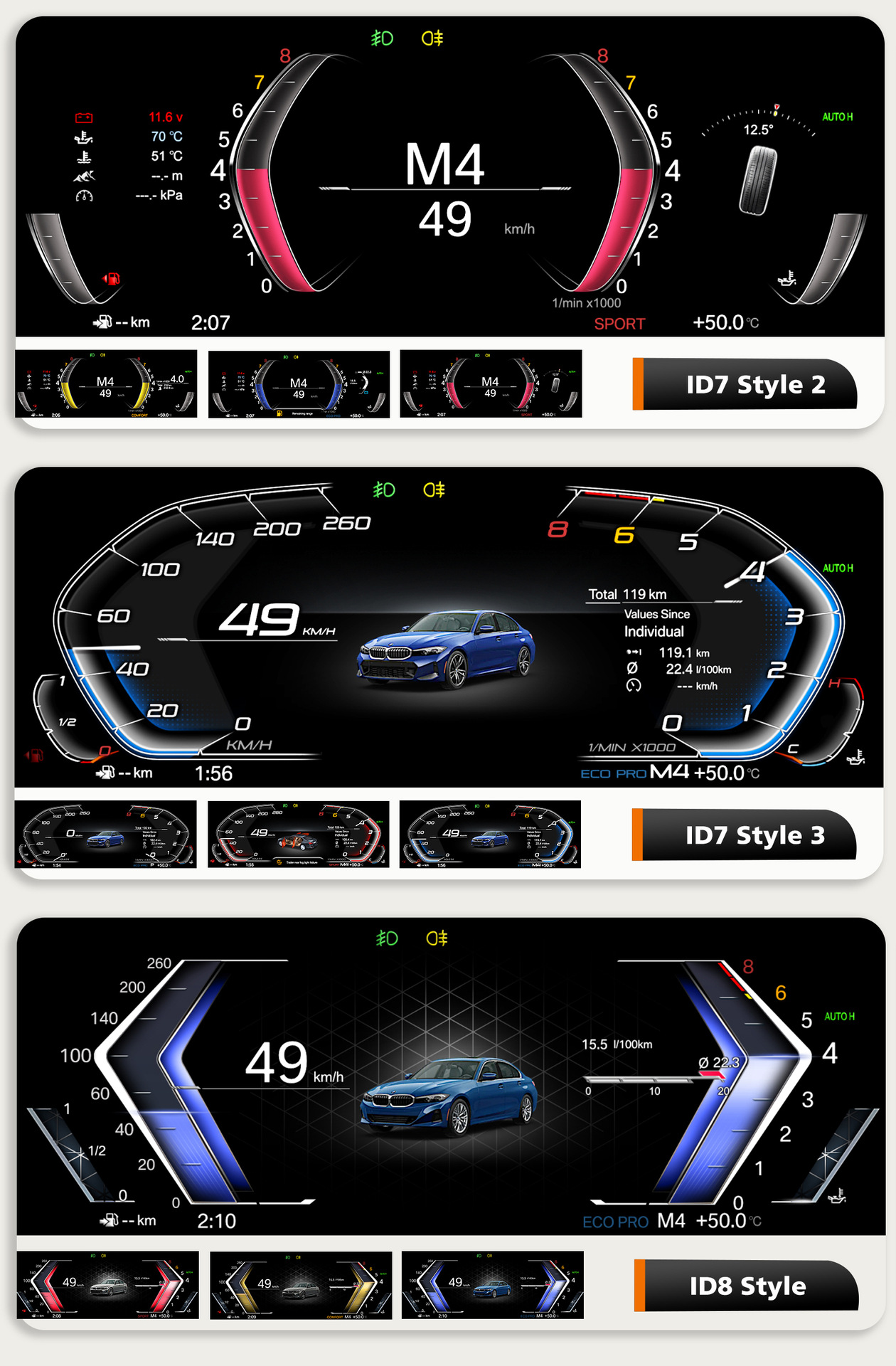 Suitable for Bmw 3 Series Lcd Dashboard E90 05-12 Models E90 E91 E92 Dashboard Car Dashboard