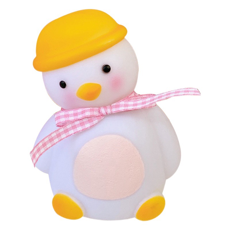 INS dormitorio chica LED noche luz lindo cabeza torcida pato habitación lámpara decoración dormitorio regalo creativo