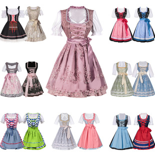 Halloween Carnival Clothing German Oktoberfest Costume Size Sling Pants suit Bavarian Women's Clothing