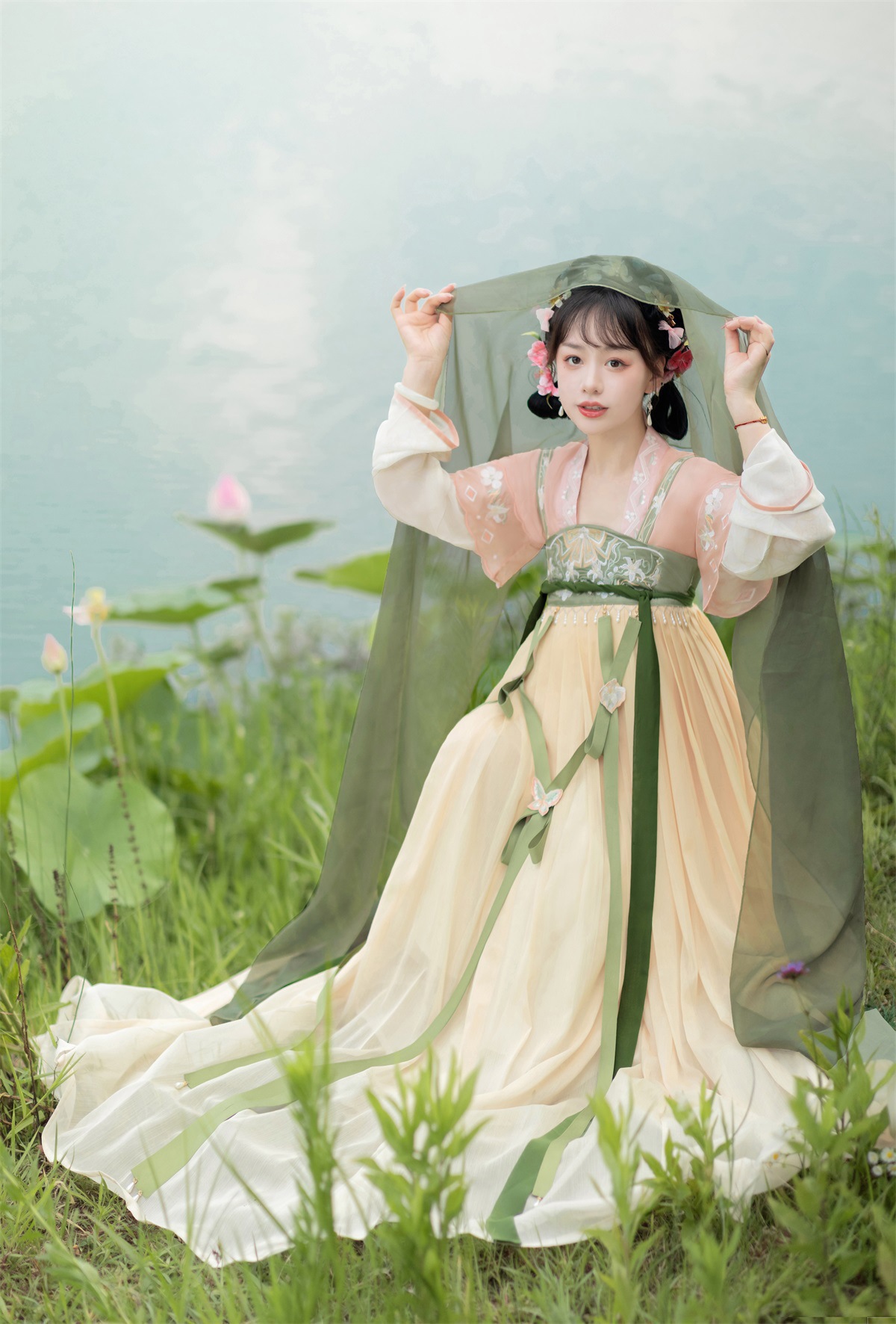 原创设计铃兰百合汉服女飘逸春秋中国风仙气齐胸襦裙全套8373-阿里巴巴