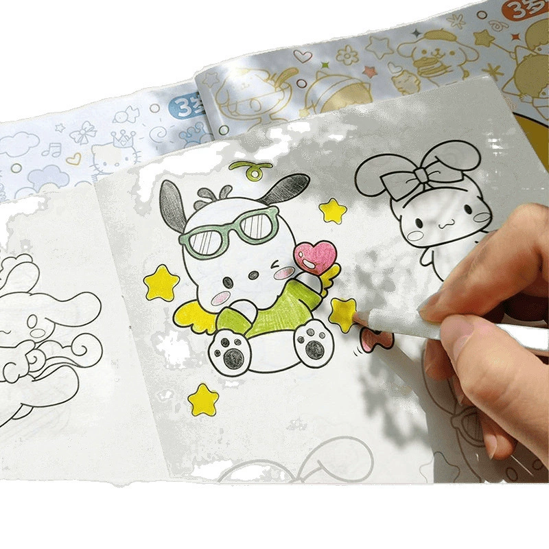 Sanrio, книга с картинками, раскраска для элементарной школы