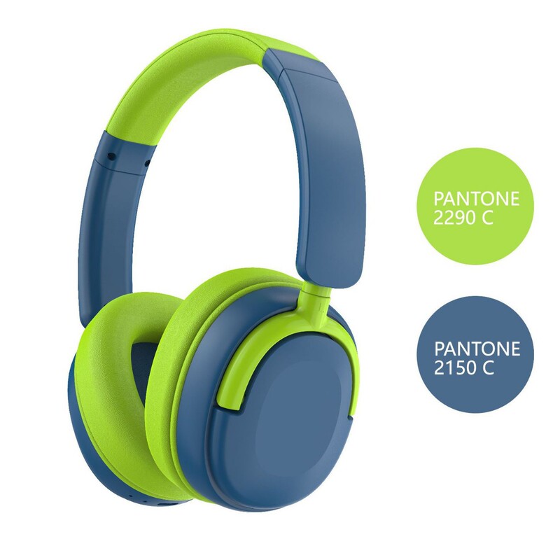 Children's Bluetooth Headphones with Ear Monitoring, Children's Over-Ear Headphones with Hearing Protection Mode and Music Mode