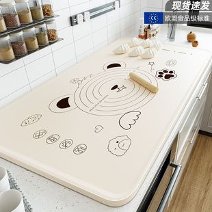 Maternal and Infant Grade Silicone Household Kneading Mat Thickened Dumplings Steamed Bread Mat Anti-bacterial and Baking Mat Tools
