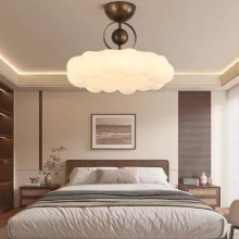 南洋风卧室吸顶灯中古法式主卧公主房现代简约设计师护眼儿童房灯