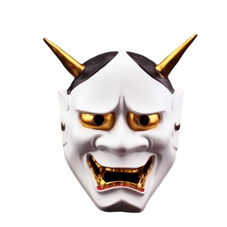Halloween Prajna máscara bar casa embrujada adornos decoración película y televisión apoyos máscara horror fantasma cabeza máscara facial nuevo