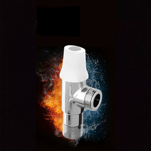 All-Copper Angle Valve for Water Heaters, Universal Hot and Cold Faucet, 4-Point Large Flow Ball Valve, Household Water Valve, Triangle Valve