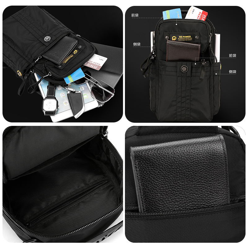 WEPOWER nueva bolsa de pecho de viaje al aire libre, mochila de hombro casual multifuncional, mochila de hombro ligera