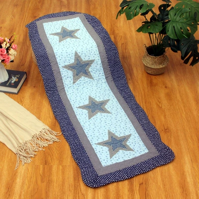 Avtomobil döşəmə paspasları: Quilted Anti-Slip Patchwork Living Room - five-pointed-star-bedside-mat-or-car-mat-for-rear-seat-50x135cm