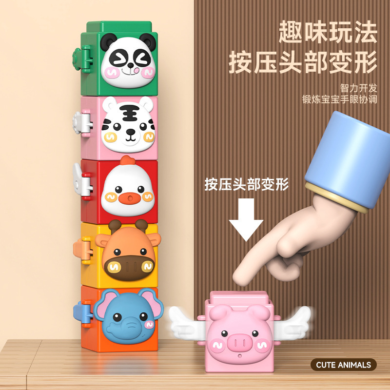 Amazon Cuadro Iluminación Juguetes de prensa de dibujos animados creativos divertidos hechos a mano para niños Juguetes de escritorio