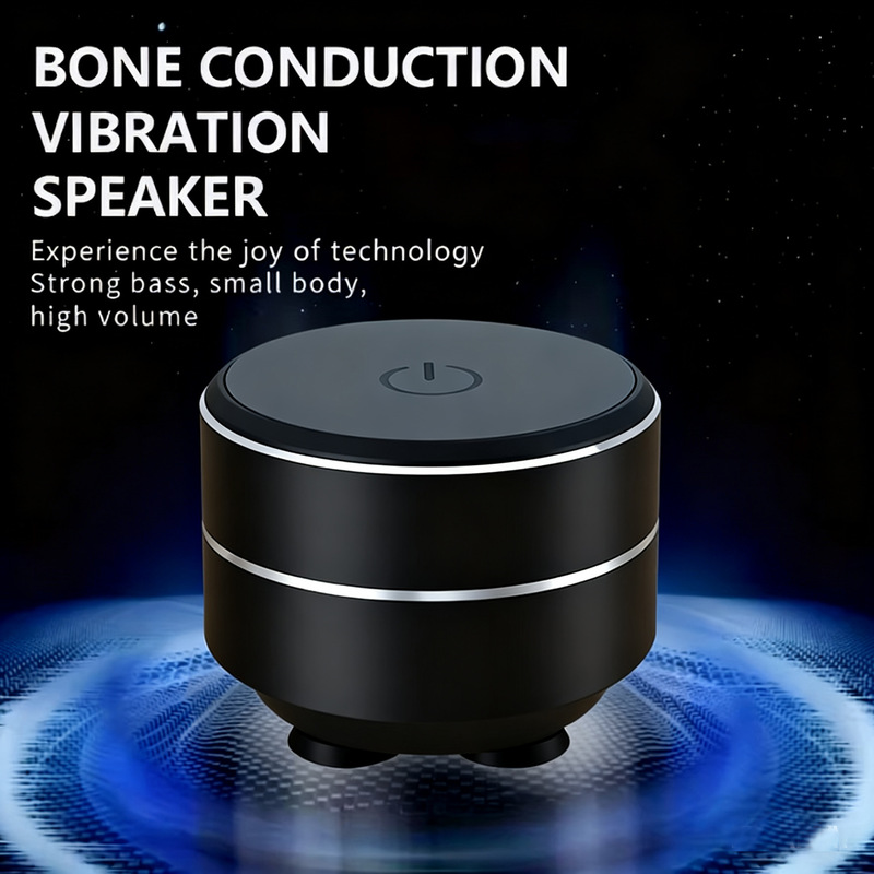 Cross-Border Popular Product Es2401 Bone Conduction Resonance Aluminum Alloy Bluetooth Speaker with High-Power Vibration Bluetooth Audio