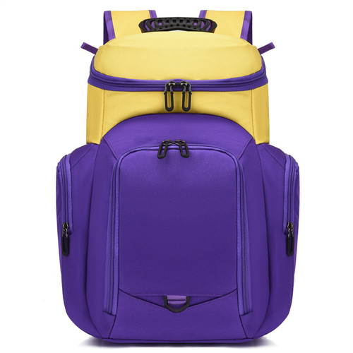 Large capacity basketball backpack with printable logo outdoor sports football storage bag training backpack