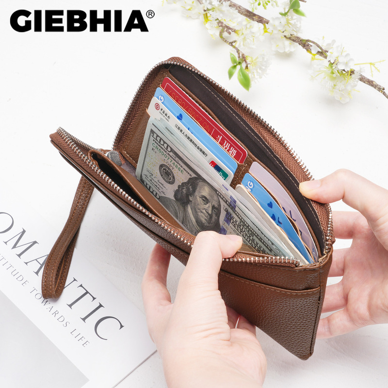 Fashion Women's Long Ultra-Thin Zipper Wallet Hand Bag Card Holder Pu Women's Coin Purse Japanese and Korean Wallet Fashion Women's Long Ultra-Thin Zipper Wallet Hand Bag Card Holder Pu Women's Coin Purse Japanese and Korean Wallet