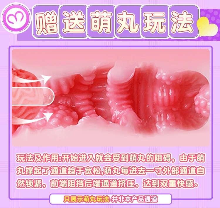 Male Masturbation Device Manual TPE Airplane Cup Realistic Textured Stroker — detail image 2