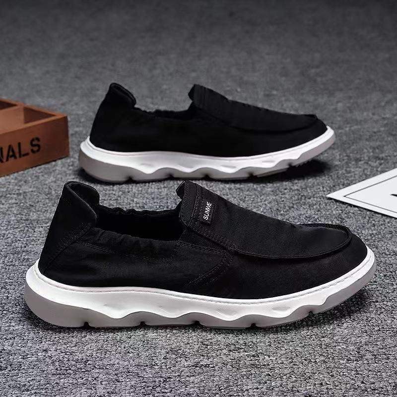 Men's Spring And Summer Breathable Old-style Cloth Shoes, Men's Fashion Trendy Youth Slip-on Versatile Casual Round-toe_vogvips.com