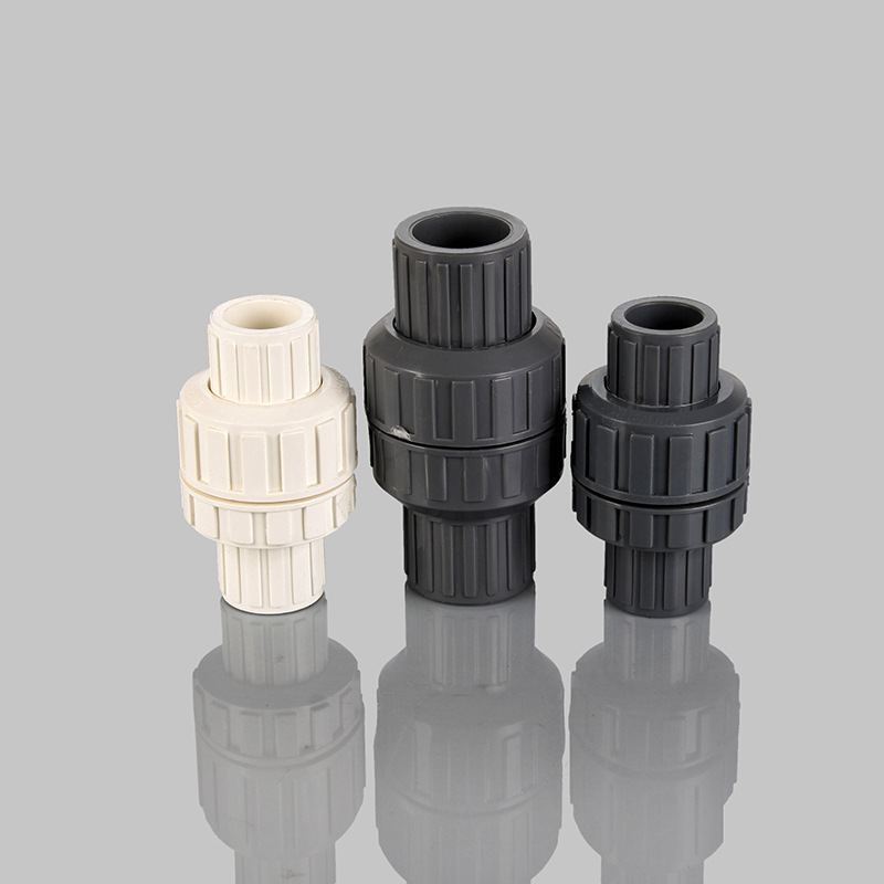 UPVC止回阀塑料单项阀水管配件南美阀门防回流规格齐耐腐蚀材质