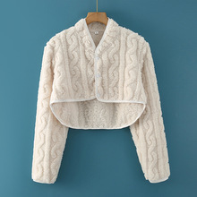 秋冬法兰绒护肩衣女士产妇月子披肩喂奶神器防寒睡觉保暖颈椎坎肩