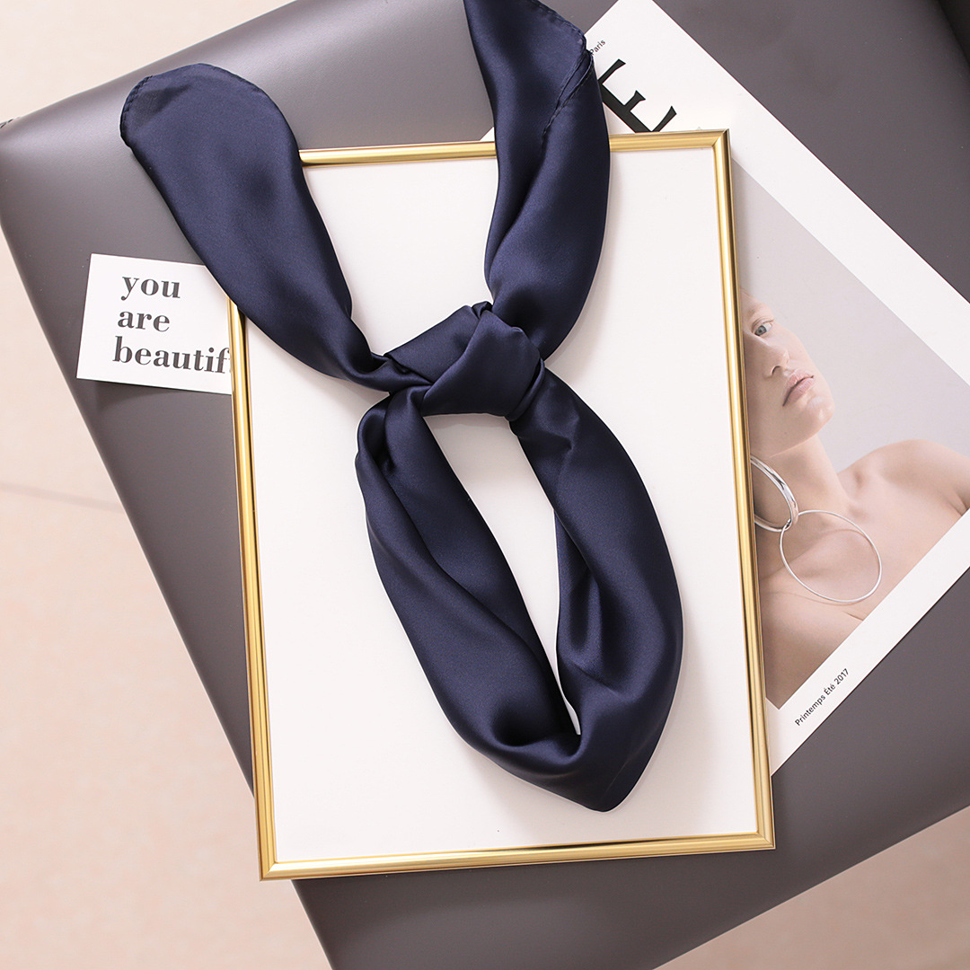 Small Square Scarf For Women, Versatile Professional Neck Wrap_voghion.com