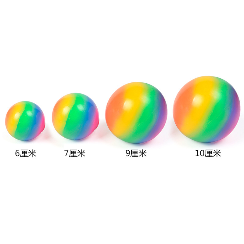 6cm 밀가루 무지개 공