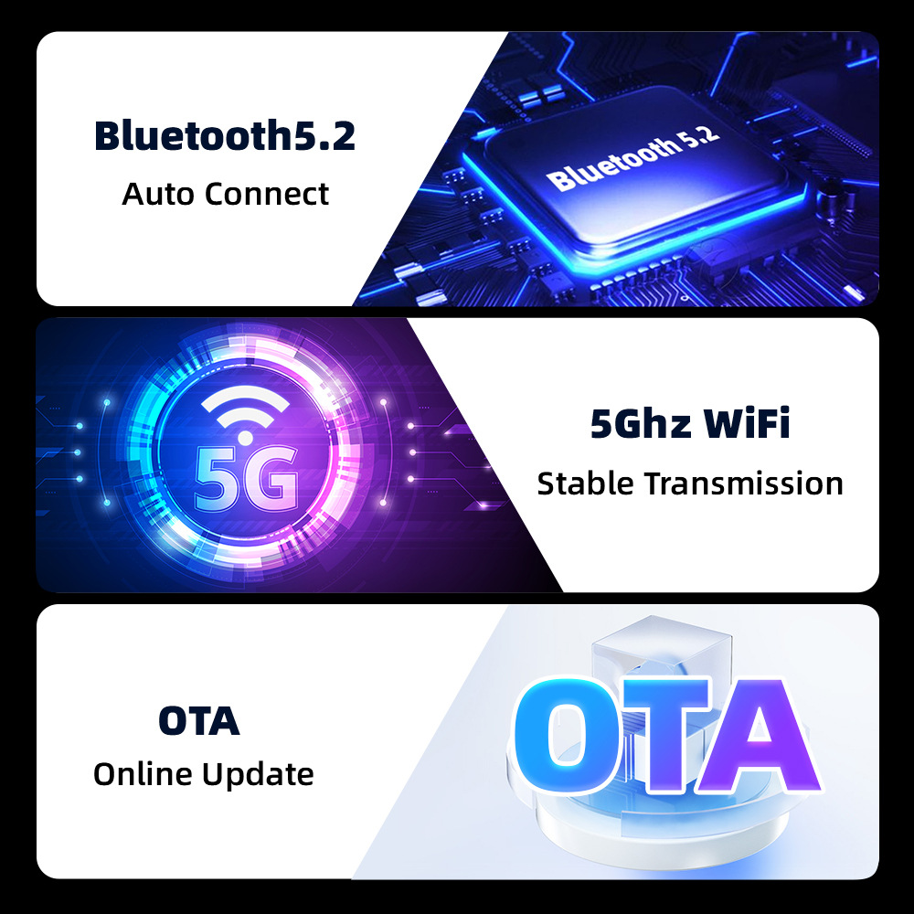 New Hot-Selling Wired-To-Wireless Carplay Box/Android Auto Two-In-One Adapter Car Connectivity Box