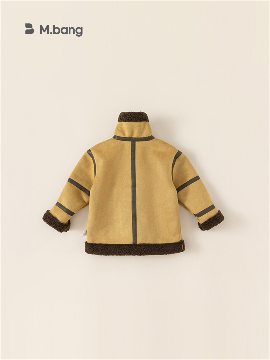 Babycity capa de invierno ropa los niños la motocicleta ropa estilo occidental nueva chaqueta espesada DY83009