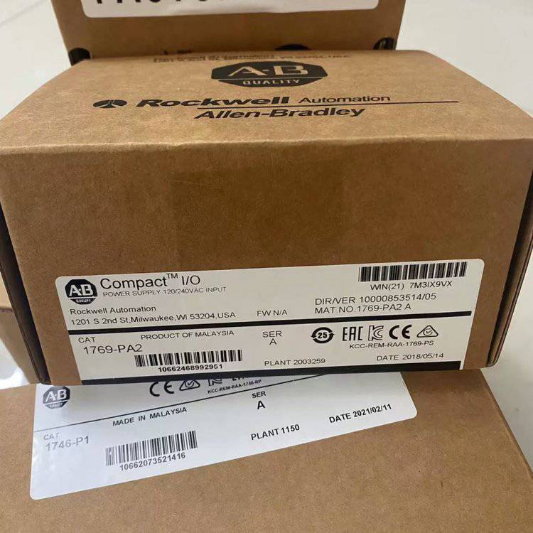 AB 1769-PA2 紧凑型输入/输出电源120/240V AC输入2A@5V DC 1769P