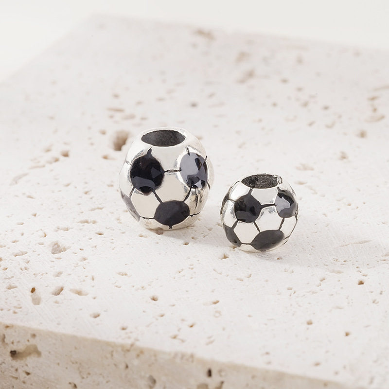 2025 新サッカーバレーボールバスケットボール野球合金ビーズブレスレットビーズ diy ジュエリーアクセサリー|undefined