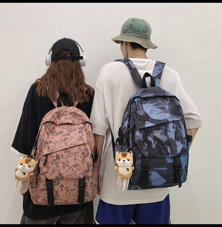 Streetwear Letter Square Zipper Functional Backpack display picture 6