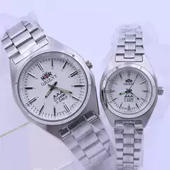 Henna Stainless Steel Quartz Watch Original 2035 Movement Waterproof Watch Classic Wristwatch for Middle-Aged and Elderly Men and Women Wholesale
