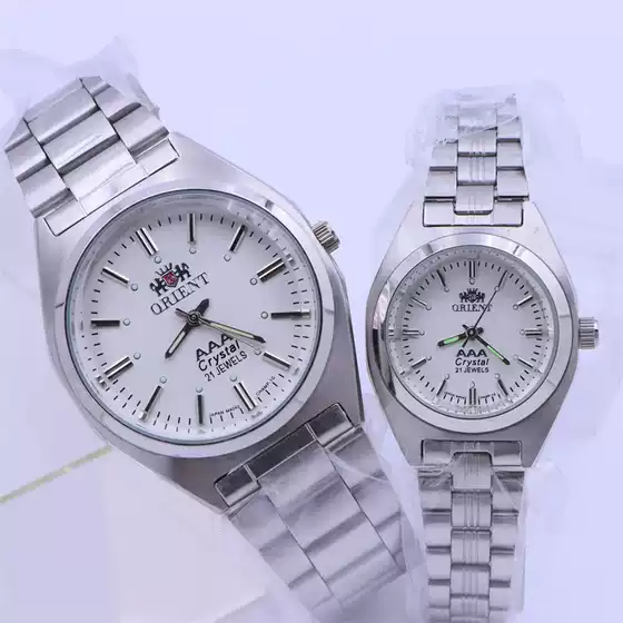 Henna Stainless Steel Quartz Watch Original 2035 Movement Waterproof Watch Classic Wristwatch for Middle-Aged and Elderly Men and Women Wholesale