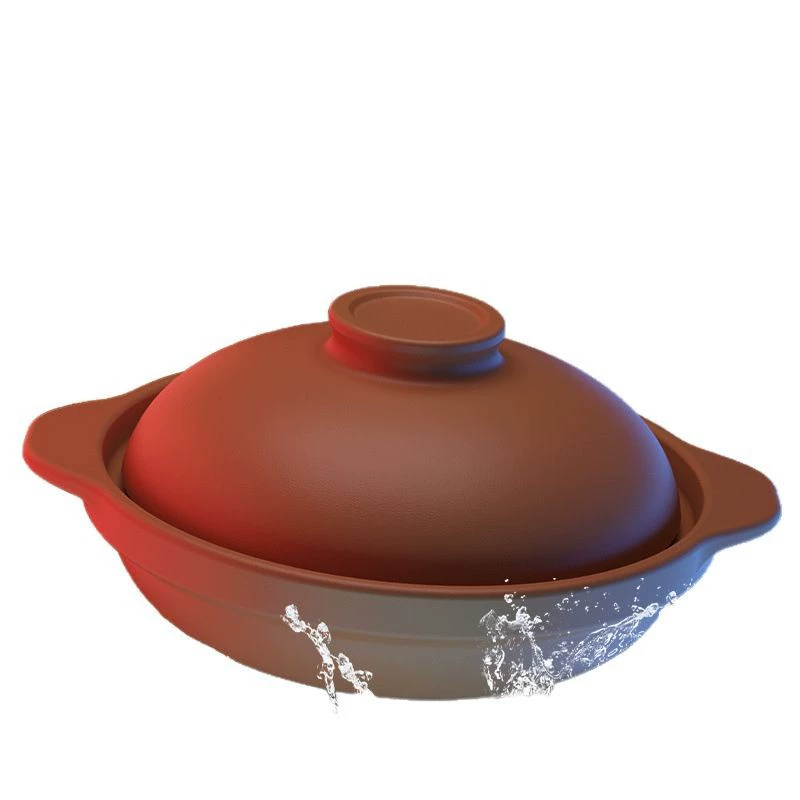 Казановый горшок для риса из керамики, домашний суповой и тушильный горшок, для газовой плиты с открытым пламенем без покрытия, стойкий к высоким температурам