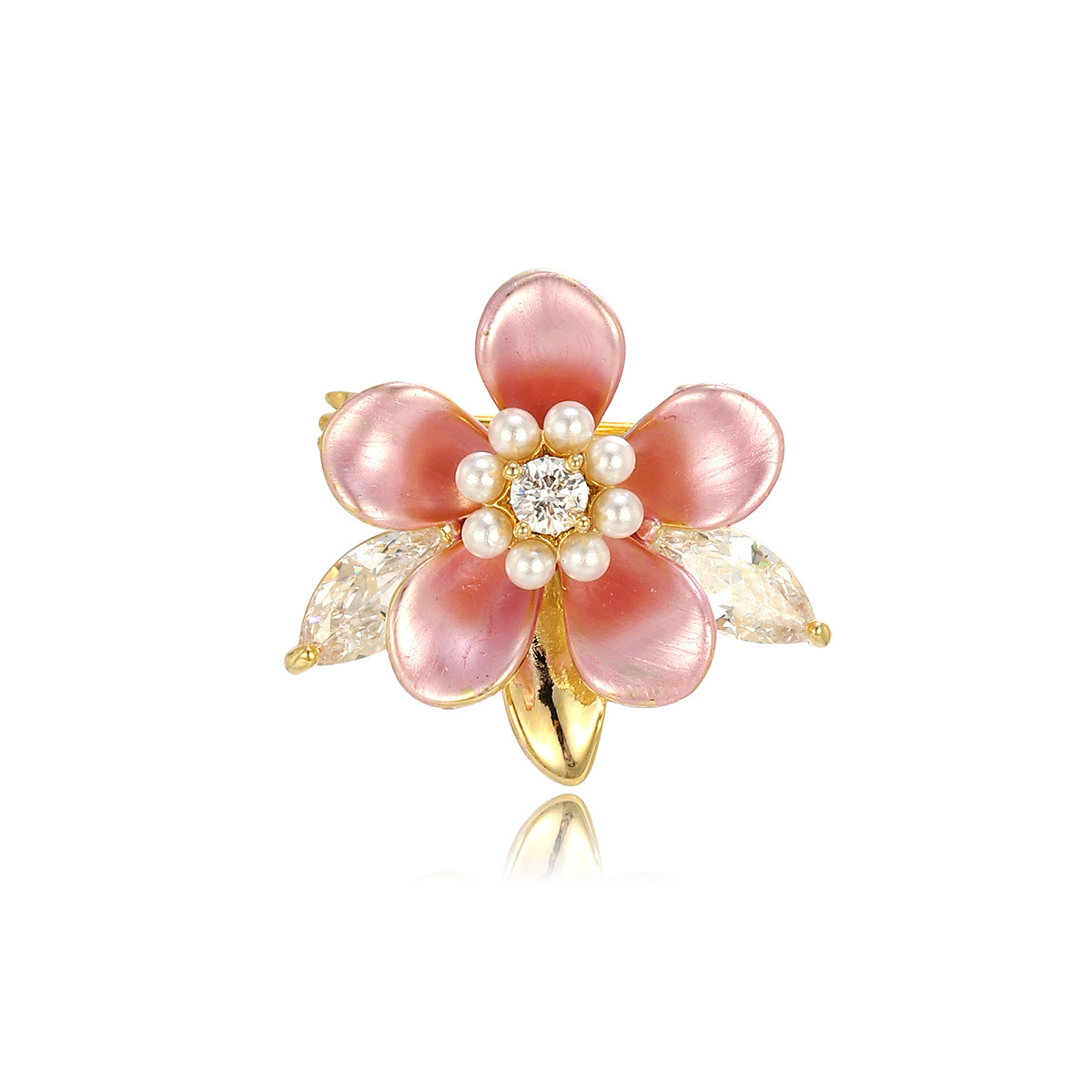 Purple Camellia Pearl Enamel Brooch For Women, 2025 New Model, Luxurious And Elegant With A High-End Feel_voghion.com
