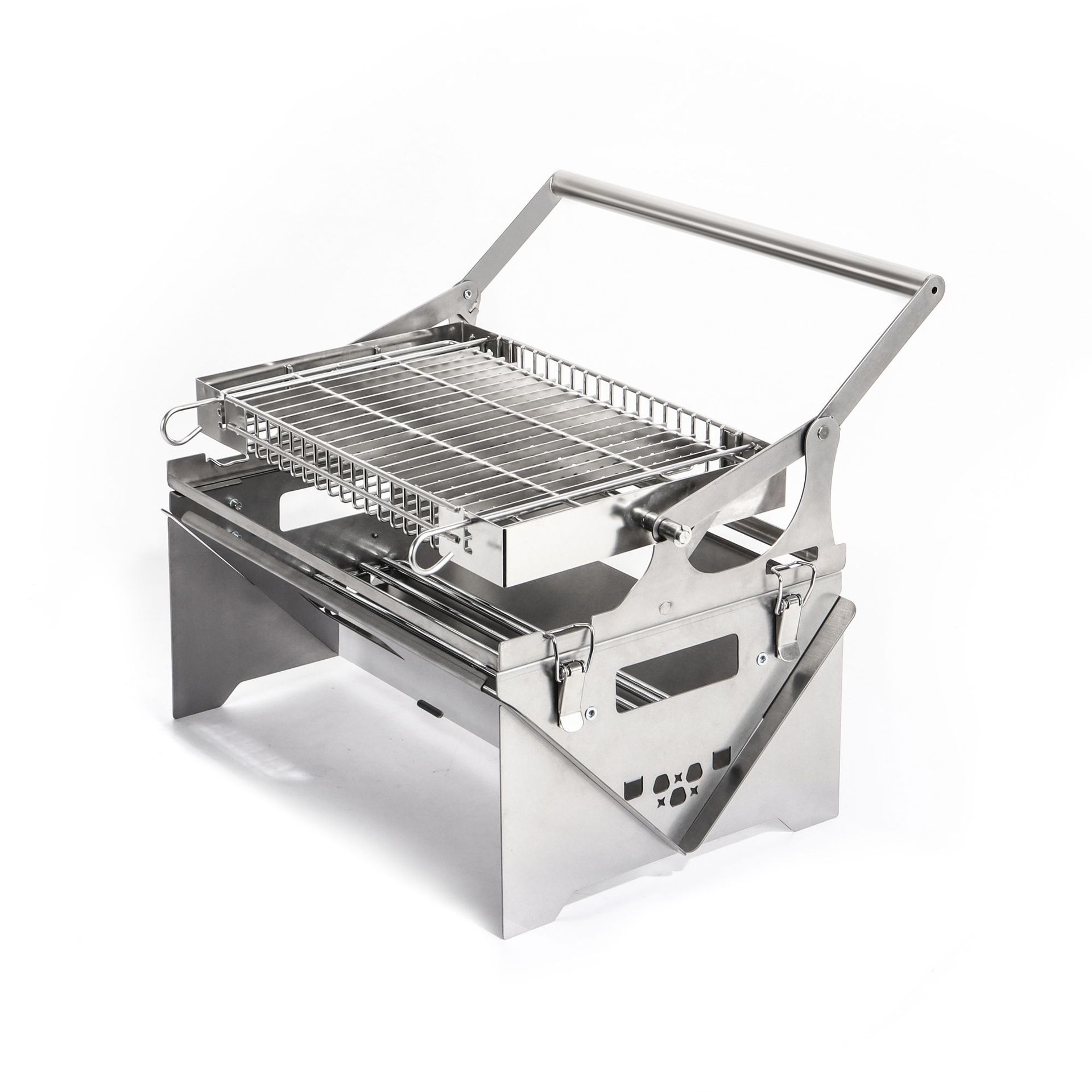 Parrilla de barbacoa rotativa desmontable para horno de barbacoa de carbón doméstico, horno de gas al aire libre, rejilla de malla rotativa