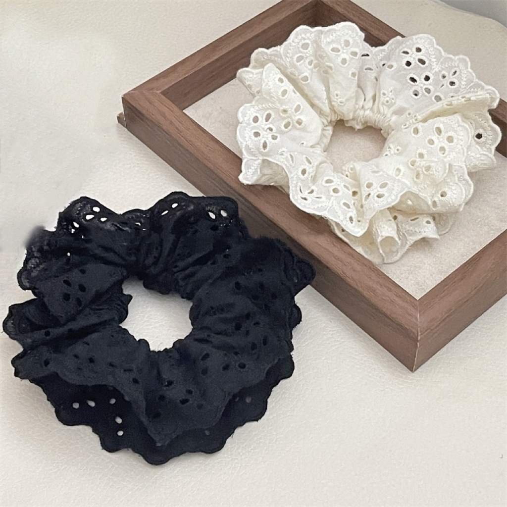 Simple Style Solid Color Cloth Hair Tie display picture 1