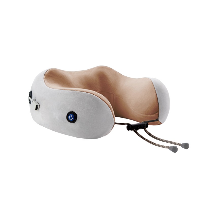 Almohada de masaje en forma de U, masajeador cervical, almohada portátil para cuello y zona lumbar, masajeador eléctrico de cuello, protector de cuello, venta al por mayor